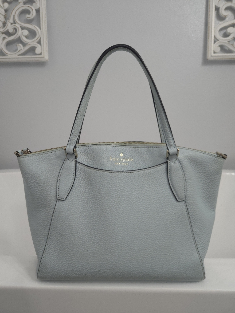 Kate Spade Monica Pebbled Leather Satchel (MISSING STRAP) - Picture 4 of 14